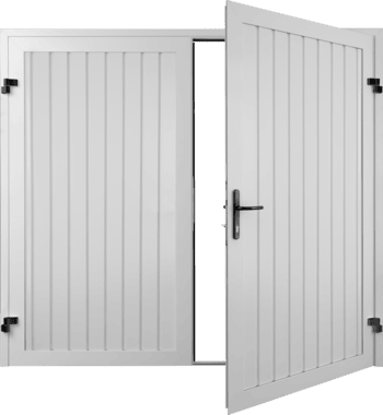 Pro-Small-rib-vertical-double-leaf-black-hinge Double Side Doors