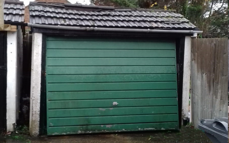 old DAMAGED garage